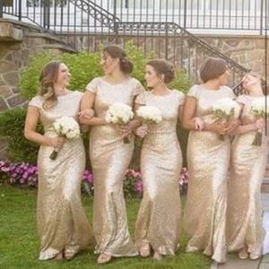 Sorella Vita Gold Sequin Dress Size 6